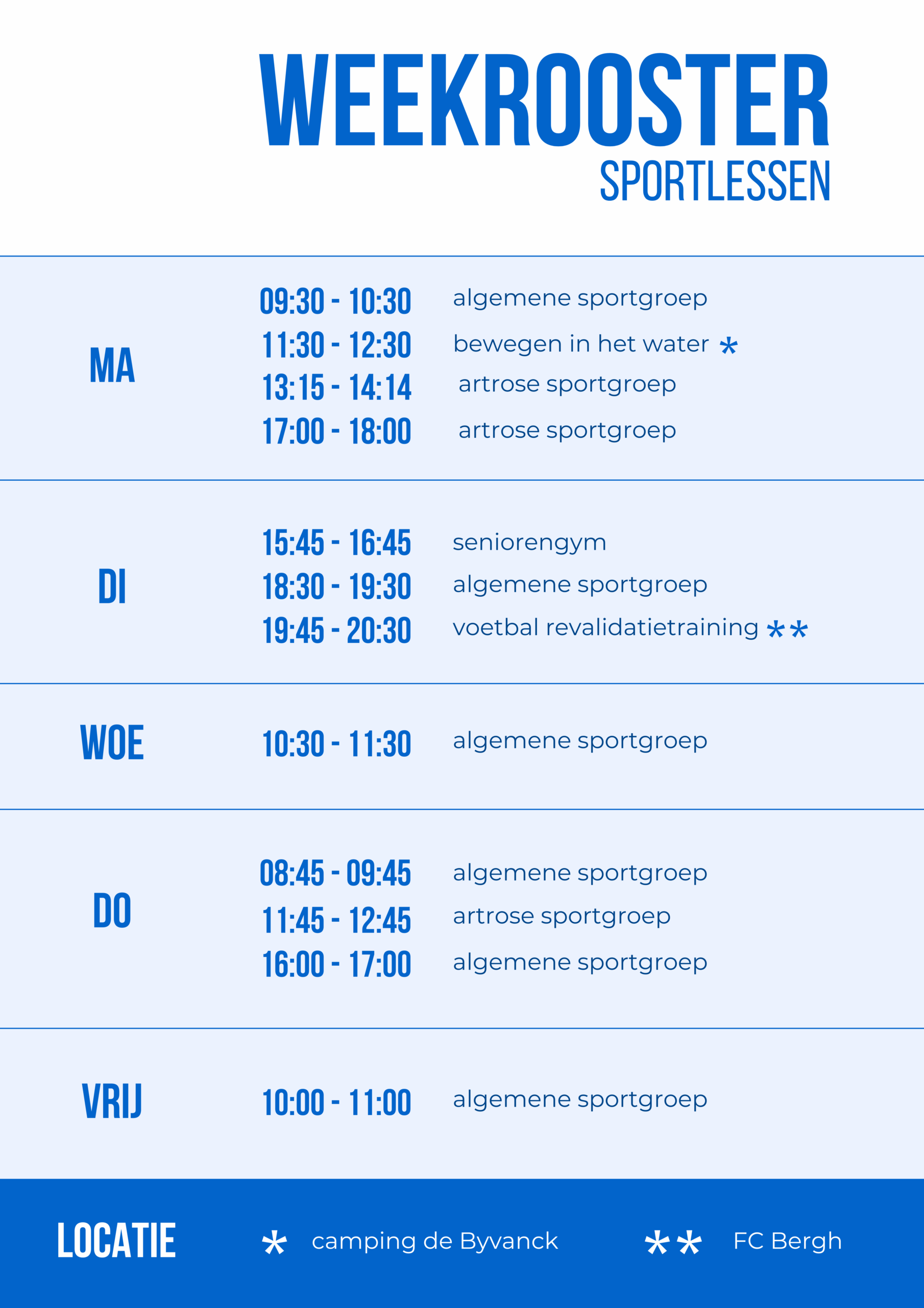 weekrooster_berghstede